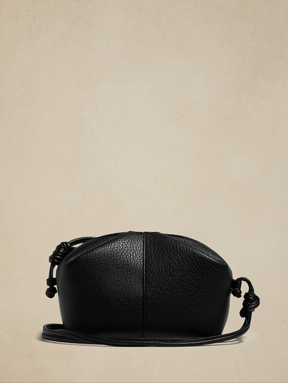 Black Vegan Leather Crossbody Bag